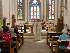 Feierlicher Gründungsgottesdienst der Pfarrei St. Heimerad (Foto: Karl-Franz Thiede)